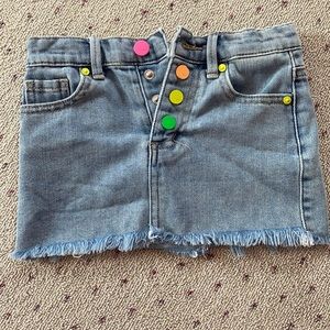 Girls Denim Mini Skirt